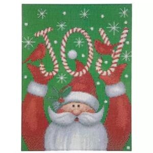 Hobby Lobby Santa holding JOY Diamond Art 16"x12" Painting Kit, New! Craft Kit